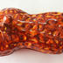 Dish: Brown Ceramic Peanut Shaped Dish