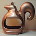 Bird Feeder: Metal Squirrel Bird Feeder