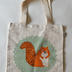 Bag: Tote Bag with Red Squirrel